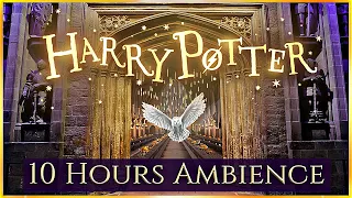 10 Hours ⚡ HARRY POTTER ASMR Ambience ⋄ Hogwarts, The burrow, Privet drive & More ✨ Relax & Study  📚