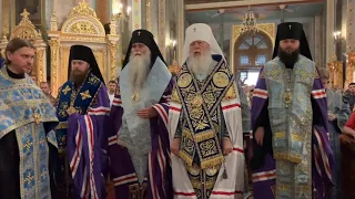 Заупокойное Богослужение в день кончины блаженнейшего митрополита Владимира(Сабодана)