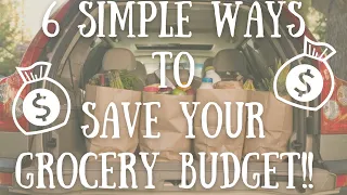 WATCH!! Save HUNDREDS On Groceries with These 6 Simple Tricks! #budget #savemoney #homemaking