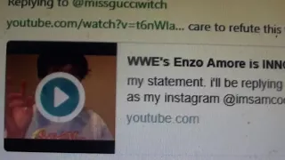 re  WWE s Enzo Amore is INNOCENT  Receipts provided