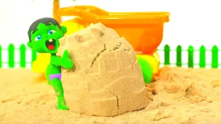 Superhero Babies Playing With Sand ❤️ Play Doh Cartoons