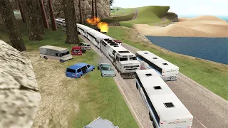 What Happens if Cj Drive the Train on street & highway in GTA San Andreas!