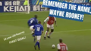 Wayne Rooney first goal v Arsenal (2002) - REMEMBER THE NAME, WAYNE ROONEY!