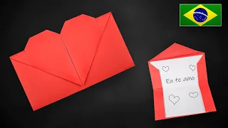 Origami: Como Criar um Envelope de Coração com Apenas uma Folha A4! 💌💖✨