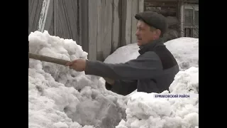 Из-за аномального количества снега в селе Ермаковское введен режим ЧС