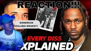 KENDRICK TF GOAT!!| Drake Vs Kendrick Lamar - The 100% Full Story Explained (REACTION!!!)