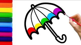 Umbrella Drawing | How To Draw a umbrella drawing | Easy Drawing for kids