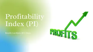 How to calculate the Profitability Index (PI) in an Excel spreadsheet