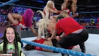 WWE Smackdown 11/15/16 Women vs RAW