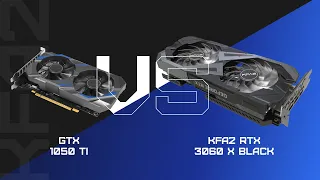 RTX 3060 X Black vs GTX 1050 Ti в играх 2023
