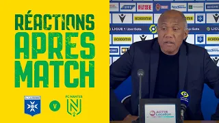 AJ Auxerre - FC Nantes - la réaction d'Antoine Kombouaré