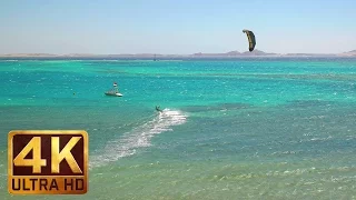 4K Relaxation Video from Egypt with Sea Waves Sounds | The Red Sea Views - 1.5 HRS