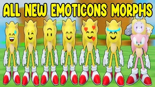 UPDATE - How To Find ALL NEW SONIC EMOTICONS MORPHS in Find The Sonic Morphs - PITFALLS