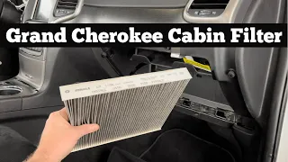 How To Change A 2014 - 2021 Jeep Grand Cherokee Cabin Air Filter - Remove Replace Location