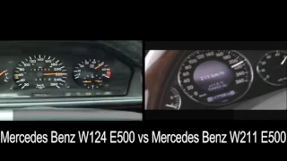 Mercedes Benz E500 W124 vs Mercedes Benz E500 W211