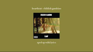 heartbeat - sped up with lyrics