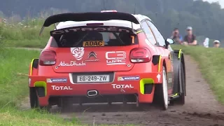 Citroën C3 WRC Sound - Mikkelsen, Meeke & Breen in Action at Rallye Deutschland!