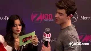 Camila Cabello and Shawn Mendes Keep It 100 For The Holidays (Z100 Jingle Ball)