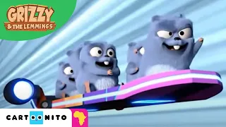 Grizzy & the Lemmings | Hover Board | Cartoonito Africa