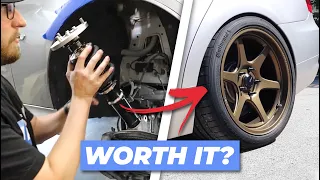 BMW 335i Coilover Install - No More Wheel Gap?! (DIY Guide)