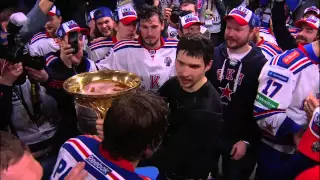 СКА отмечает победу в Кубке Гагарина / SKA celebrates on Gagarin Cup win