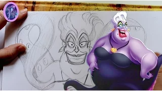 How to Draw URSULA from Disney's The Little Mermaid - @dramaticparrot