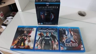 Captain America Trilogy/Captain America: 3-Movie Collection Unboxing (Blu-ray)