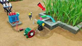 Diy tractor mini water pump from Motor || how to make miniature water pump from Motor ||@NovaFarming