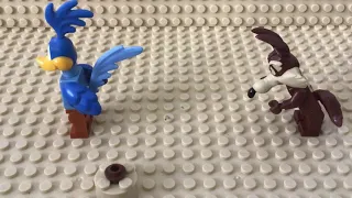 RoadRunner vs Wile .E Coyote lego looney tunes stop motion