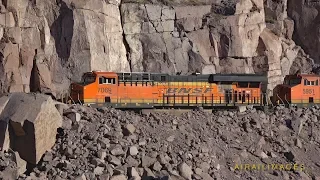 BNSF Kingman, Arizona Freight Trains Across the Desert