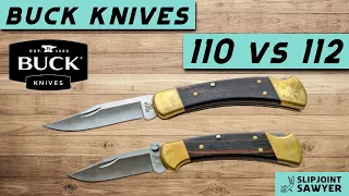 Buck 110 vs 112 - Folding Hunter Pocket Knives - UK Perspective