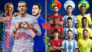 Prime Bale Hazard Di Maria 🆚 Portugal Argentina France (Messi, Ronaldo, Neymar)💪⚽🔥