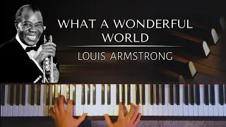 Louis Armstrong - What A Wonderful World + piano sheets