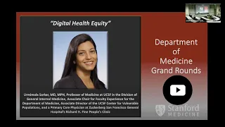 Digital Health Equity | DoM Grand Rounds | 7 Sept 2022