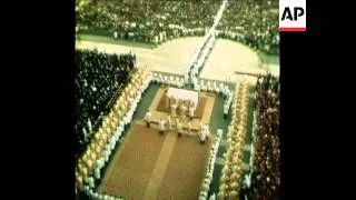 SYND 22 10 78 INAUGURATION OF POPE JOHN PAUL II IN VATICAN CITY