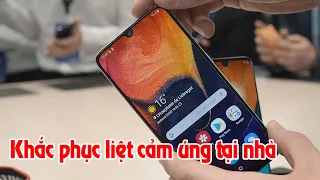 khắc phục samsung đang dùng liệt cảm ứng đơ màn hình không mở được