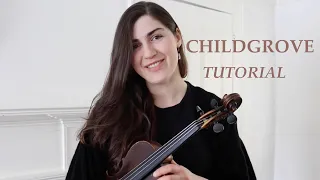 How to play CHILDGROVE on the fiddle!