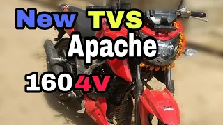 TVS Apache RTR || 160 4V Red colour walkaround