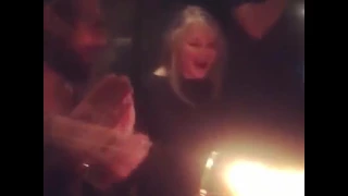 vikings director , helen celebrating her birhtday with the viking cast 27 feb 2017