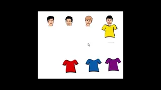 Windows 98 Utopia Startup in the Wiggles’ Drag and Drop Shirts game