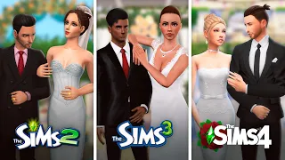 Свадьба в The Sims / Сравнение 3 частей