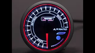 Prosport AFR Air/fuel ratio narrowband gauge 52mm WRC Series Peak & Warning