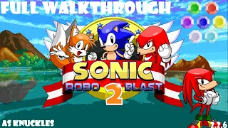 Knuckles | Full walkthrough (All emeralds) - Sonic Robo Blast 2.2.6