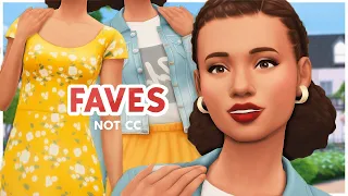 💛 MY FAVOURITE CAS ITEMS WHICH *AREN'T* CC | The Sims 4