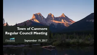 Canmore Council Meeting September 19, 2017