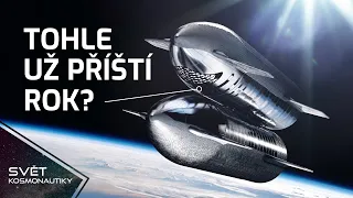 Budoucnost SuperHeavy Starship, sdílená mise SpaceX a instalace antény na panely Europa Clipperu