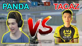 TACAZ VS PANDA PUBG |1VS1 TDM FIGHT WITH DUPLICATE TACAZ IN PANDA | PUBG MOBILE