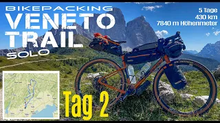 Veneto Trail solo 2023 - Tag 2 - Gravel Bikepacking mit Drohne
