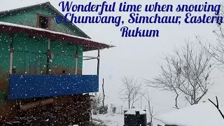 Snowing Time in Eastern Rukum, Nepal