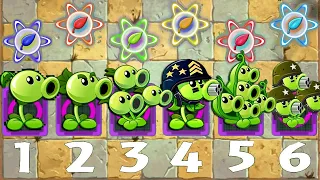 Every PEASHOOTER Level 1 vs Mummified Gargantuar - Who Will Win? - PvZ 2 Challenge